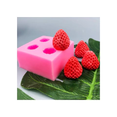 Molde de Silicona para Repostería y Manualidades – 4 Frutillas en internet