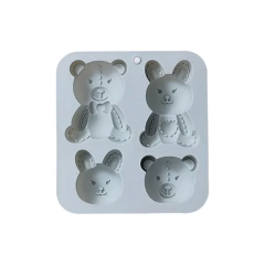 Molde De Silicona Osos y Conejos - Especial Para Jabones en internet