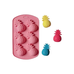 Molde de Silicona 6 Ananas Piñas - Ideal Repostería, Chocolate, Resina, Jabones, etc.