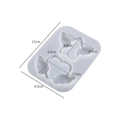 Molde De Silicona Corazon, Estrella Alas Ideal Resina en internet