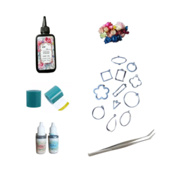 Kit Resina Uv + Dijes Metalicos + Cinta Adhesiva