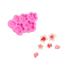 Molde de Silicona Flores Florcitas Ideal Resina, Porcelana Fría - comprar online