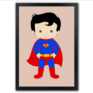Poster Quadro Arte Ifantil e Engraçadas Quarto criança Baby superman - comprar online