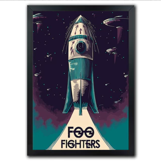 Poster Quadro Foo Fighters Run Dave Grohl Everlong Times Like These - comprar online