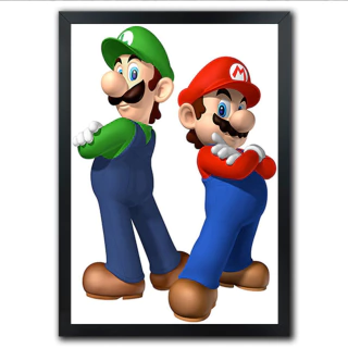 Poster Quadro Personagens Geek Mario Bross - comprar online