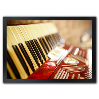 Poster Quadro Instrumentos Musicais Sanfona Acordeon Art Acordeon Cifra Retro Classico - comprar online