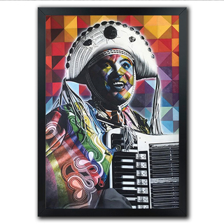 Poster Quadro Luiz Gonzaga Rei do Baião Viola Caipira Asa Branca Sanfona - comprar online