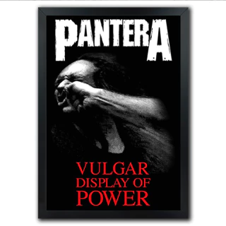 Poster Quadro Pantera Vulgar Display Of Power Cemetery Gates Heavy Metal Trash Metal - comprar online