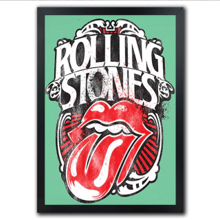 Poster Quadro Rolling Stones Mick Jagger Keith Richards Charlie Watts Ron Wood Gimme Shelter - comprar online