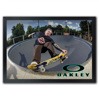 Poster Quadro Skate Sk8 Skatista Freestyle Vert Slide - comprar online