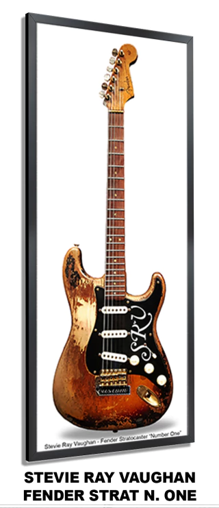 Guitarras Famosas tamanho real Stevie Ray Vaughan Fender Stratocaster Number One SRV - comprar online