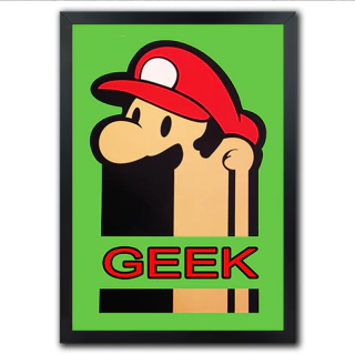 Poster Quadro Personagens Geek mario geek - comprar online