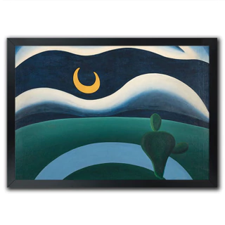 Poster Quadro Pinturas Famosas Tarsila do Amaral obra a lua - comprar online