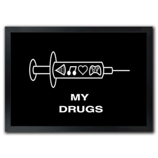 Poster Quadro Videogame my drugs - comprar online