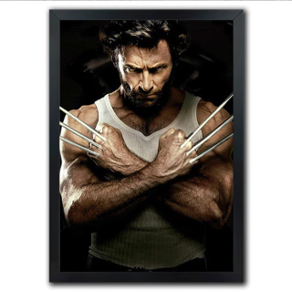 Poster Quadro Atores Consagrados atuais Hugh Jackman - comprar online