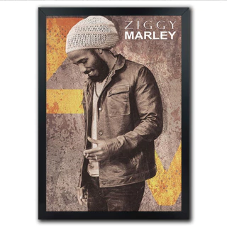 Poster Quadro Reggae Ziggy Marley Roots Cultura Love Is My Religion - comprar online