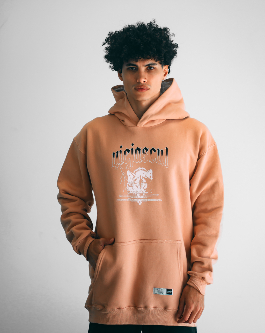 Wolf Essence Hoodie Praline Buzo Canguro Oversize thumbnail 3
