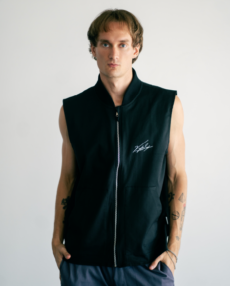 Signature Chaleco Gabardina Black thumbnail 3