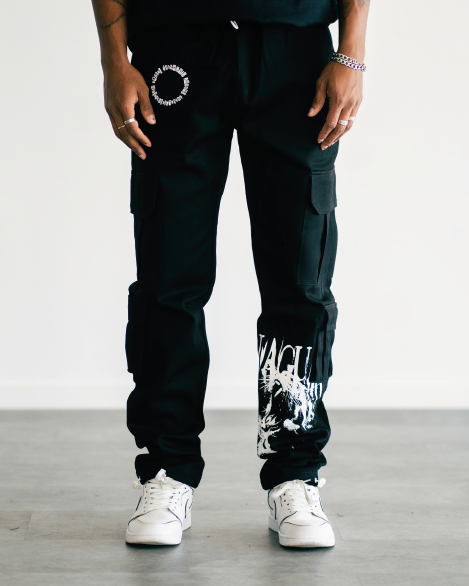 Jaguar Pantalon Cargo Gabardina Black thumbnail 3