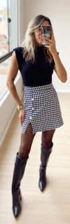 Saia Babi Tweed - comprar online