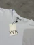 CAMISETA ZARA BÁSICA - BRANCO - comprar online