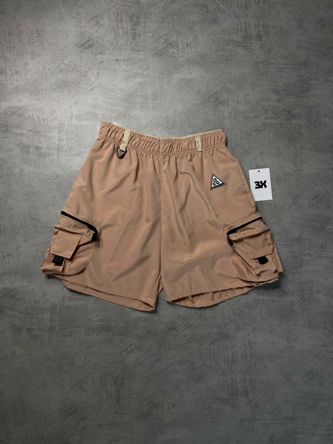 BERMUDA TACTEL CARGO NK ACG - BEGE