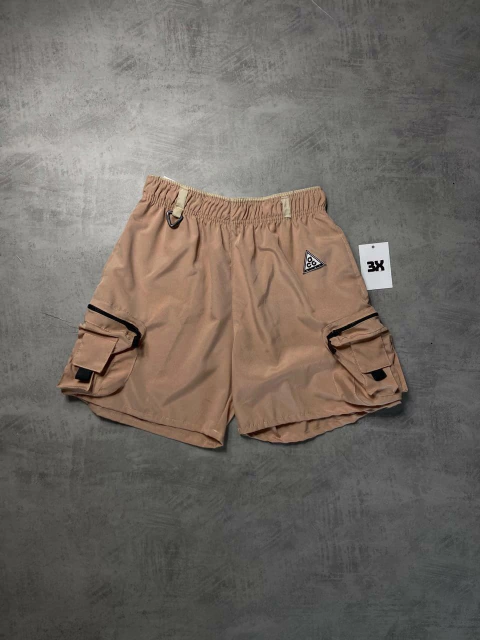 BERMUDA TACTEL CARGO NK ACG - BEGE