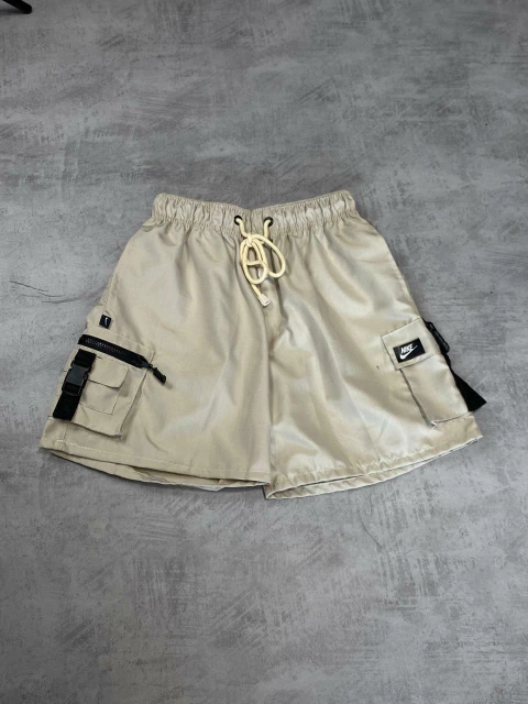 BERMUDA TACTEL CARGO NK 04 - BEGE