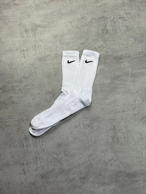 MEIA CANO ALTO NK SWOOSH BÁSICA - BRANCO