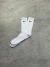 MEIA CANO ALTO NK SWOOSH BÁSICA - BRANCO