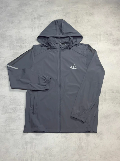 CASACO CORTA-VENTO ADD LOGO - CINZA CHUMBO - comprar online