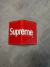 PORTA CARTÃO SUPREME X LOUIS VUITTON - VERMELHO - loja online