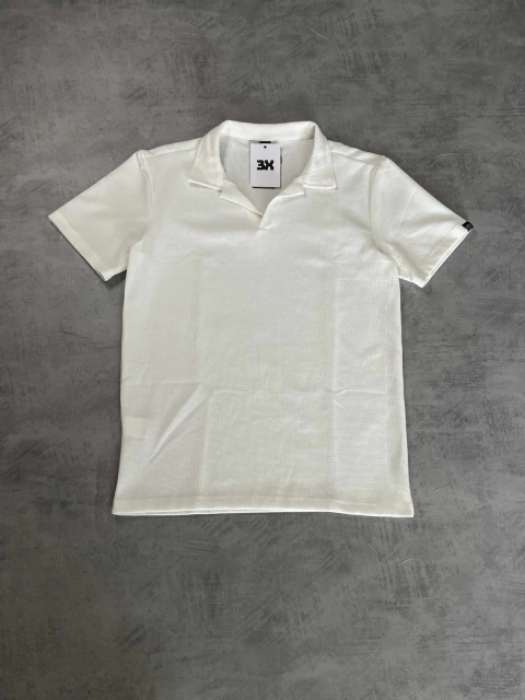 CAMISETA POLO ITALIANA - OFF WHITE