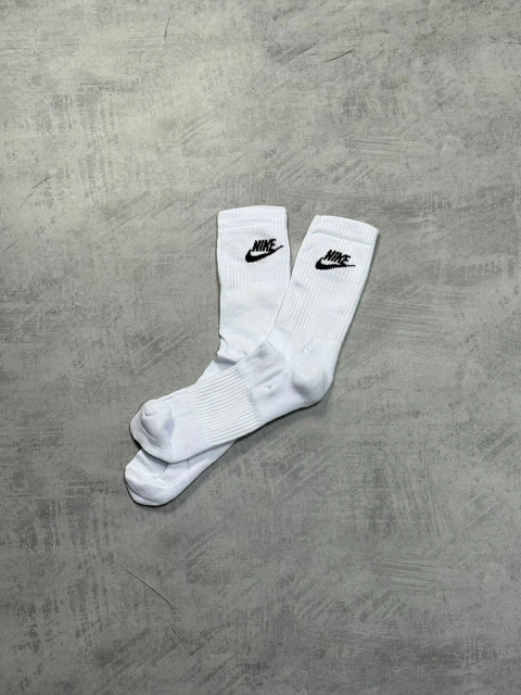 MEIA CANO ALTO NK ICON BÁSICA - BRANCO