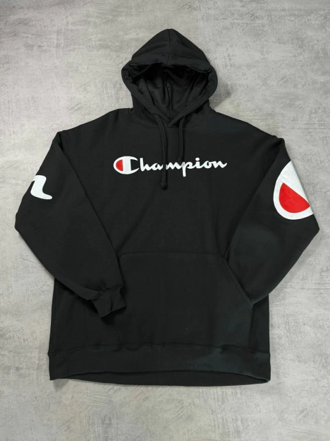 MOLETOM CANGURU CHAMPION BIG - PRETO