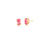 Brinco Pedra Oval 8X12Mm Rosa Claro