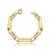 Pulseira Basico Liso Elo Intercalado Fecho Boia 28X16X9Mm Tam. 18