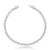 Pulseira Riviera Pedra 3 Garras Redondo 3Mm 18CmA Rodio Tam. 18 - comprar online