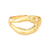 Bracelete Zirconia Organico Vazado Curvo 1 Coluna 37mm - comprar online