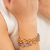 Pulseira Maleavel Liso Elo Lacre Oval Intercala Retangular 12X8Mm2 Tons Tam 18 - comprar online