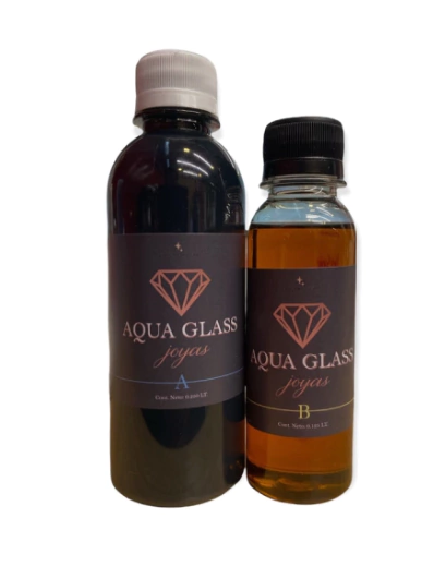 Resina Aqua Glass Joyas x 0.375lts. - NEGRO