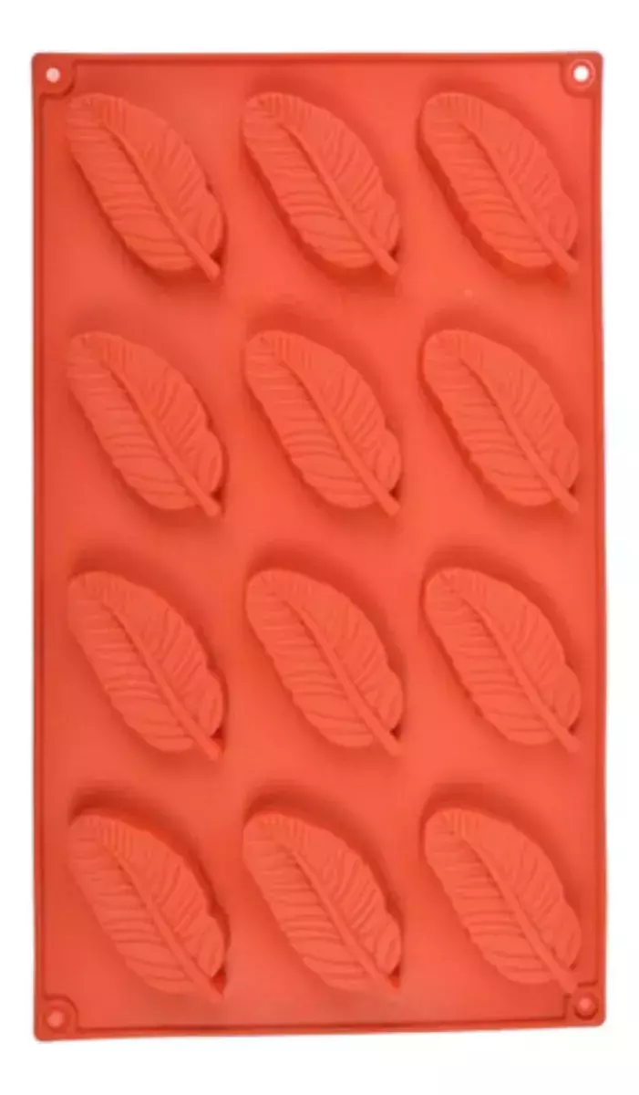 Molde Silicona Plancha 12 Plumas