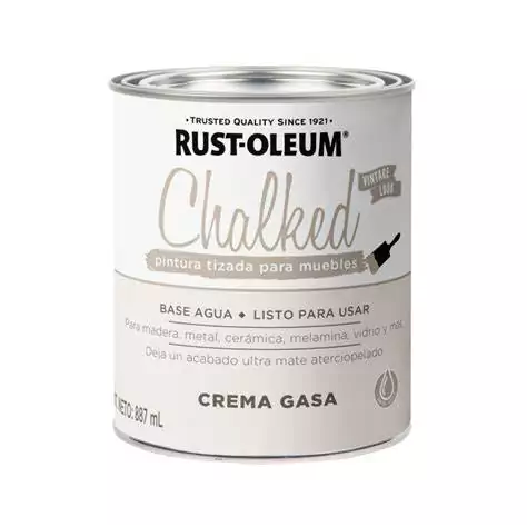 Rust Oleum Chalked Pintura Tizada crema grasa