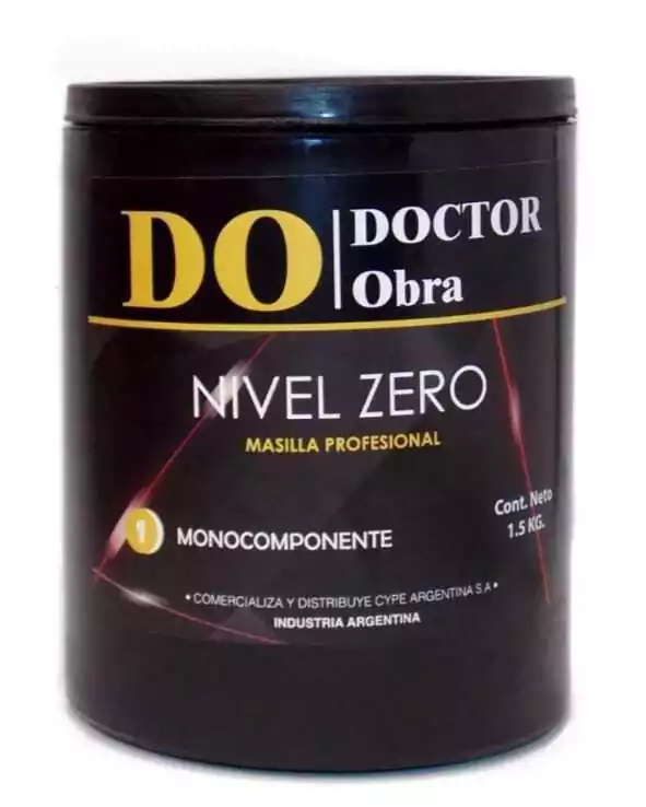 Masilla Nivel Zero Profesional X 1.5kg Acrilica