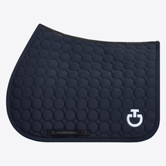 Circle Quilted Jumping Saddle Pad +Light Weight Jersey Stripe Earnet