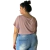 Blusinha Cropped Feminino Plus Size Estampado Filtro dos Sonhos - comprar online