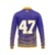 Blusa de Frio Masculina Plus Size Estampado Los Angeles 47 Roxa Agasalho S/ Bolso S/ Capuz - OUTLET (SEM TROCA) - loja online