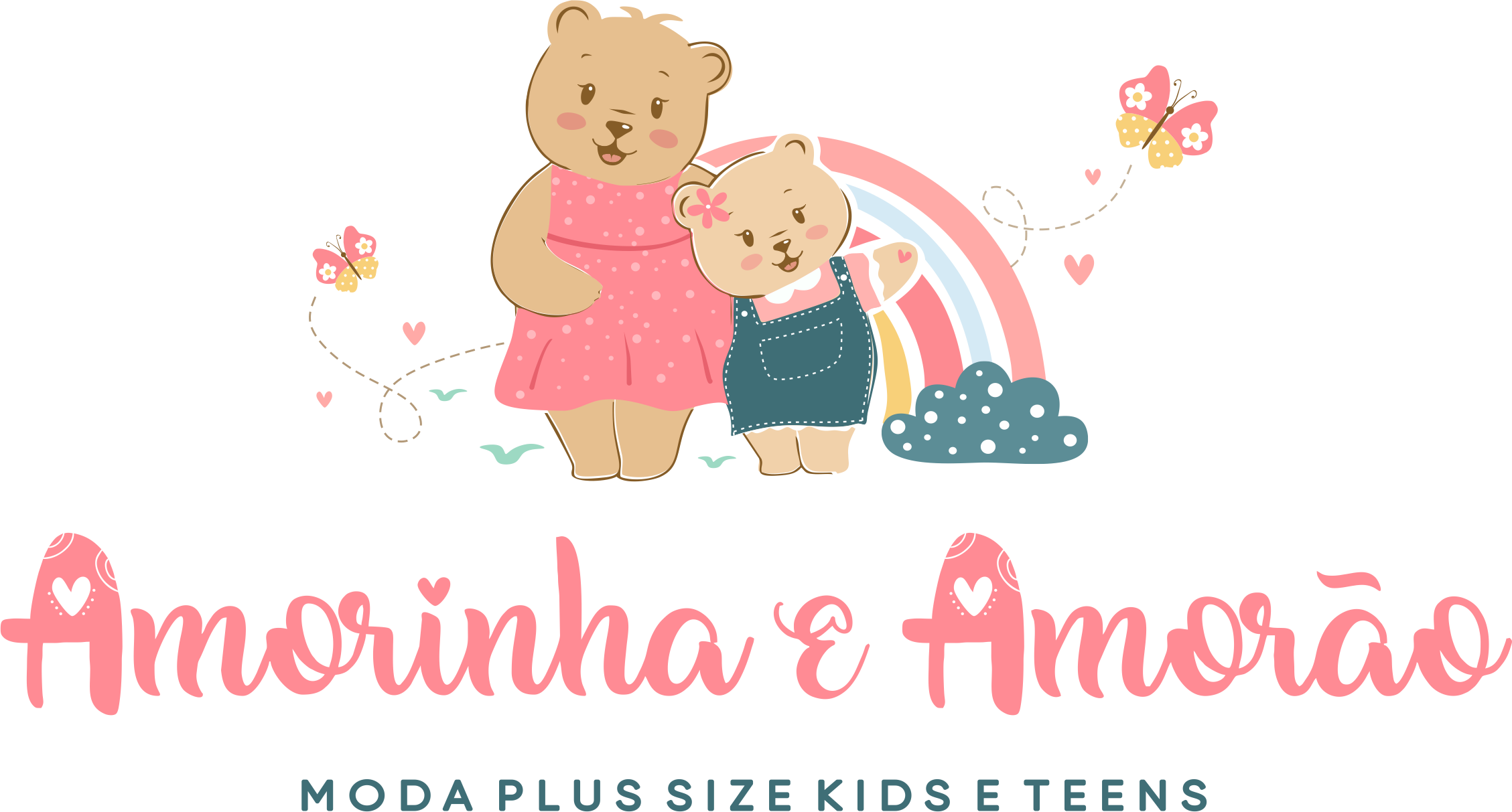 Amorinha e Amorao Moda Plus Size kids e Teens