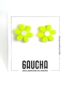 Aro Margarita Amarillo Fluo y Blanco