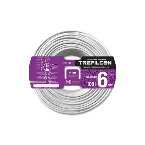 Cable Unipolar Blanco Normalizado Trefilcon - 6 mm2 - por Metro
